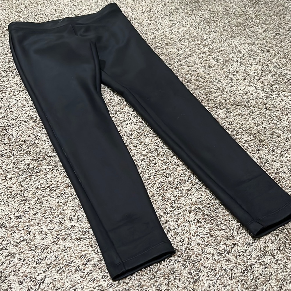 Express Black Faux leather leggings size S